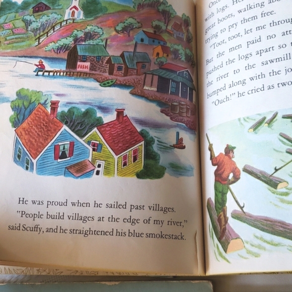 Vintage Little Golden Books Scuffy Jack & The Beanstalk Cars & Trucks The Taxi - Picture 9 of 13